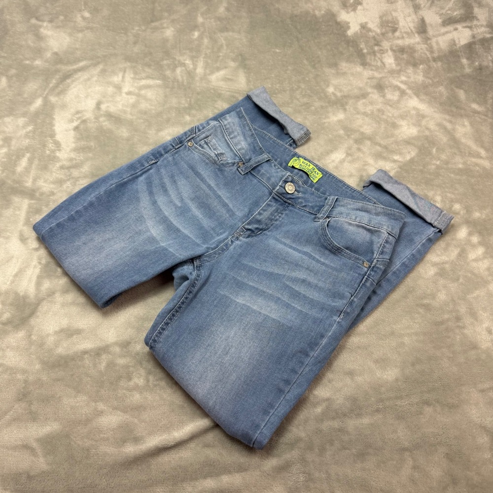 WAX JEAN Push‎ Up Capri Light Wash Denim Jeans Women's Size 3 Style 90029